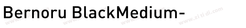Bernoru BlackMedium字体转换
